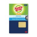 Scotch-Brite Dobie All-Purpose Cleaning Pad, 4.3 x 2.6, 0.5 in. Thick, Yellow, PK3, 3PK 723-2F